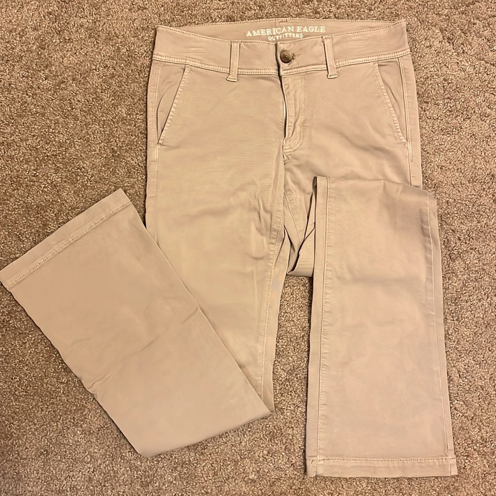 American Eagle khaki kick book pants